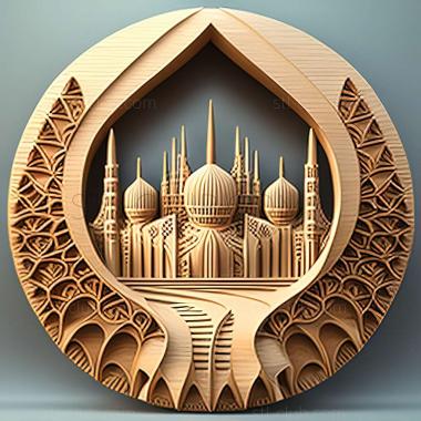 3D model Ashgabat in Turkmenistan (STL)